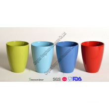 Decoração cerâmica colorido vasos de plantas vidradas conjunto